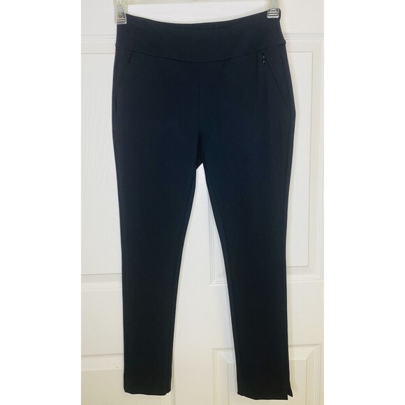 Soft Surroundings Perfect Ponte Skinny Ankle Pants Petite PXS Black Pockets - Picture 1 of 6